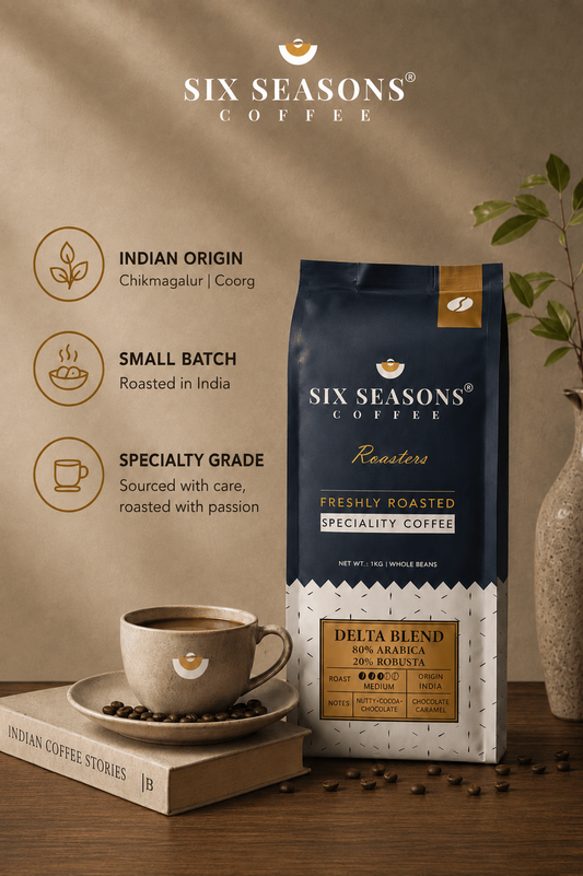 Roasted Coffee Beans Delta Blend 80:20